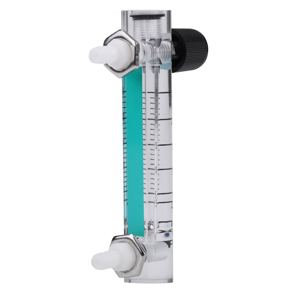 Hilitand Oxygen Air Gas Flowmeter with Control Valve - 2.5-25LPM Adjustable Flow Rate for Medical, Welding & Industrial Applications