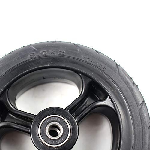 5.5x2 Inch Solid Electric Scooter Tires - Replacement Wheels for Jackhot Carbon Fiber, Fastwheel F0, Dolly Gocart & More - Durable, Puncture-Proof Tires for Commuting, Campus Travel & Urban Mobility