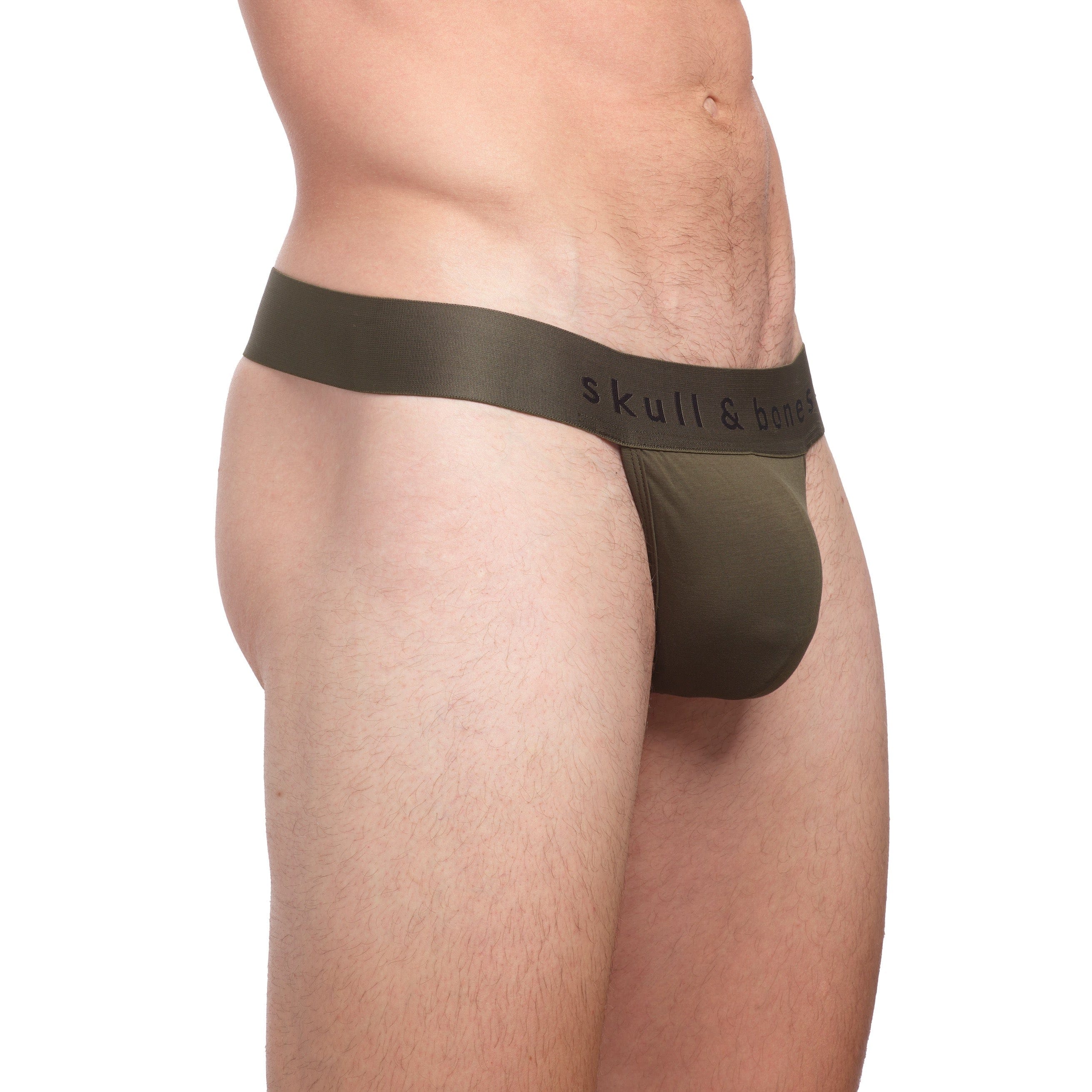 Just the Bones Thong in Army Green - Comfortable & Stylish Women's Underwear for Everyday Wear & Loungewear