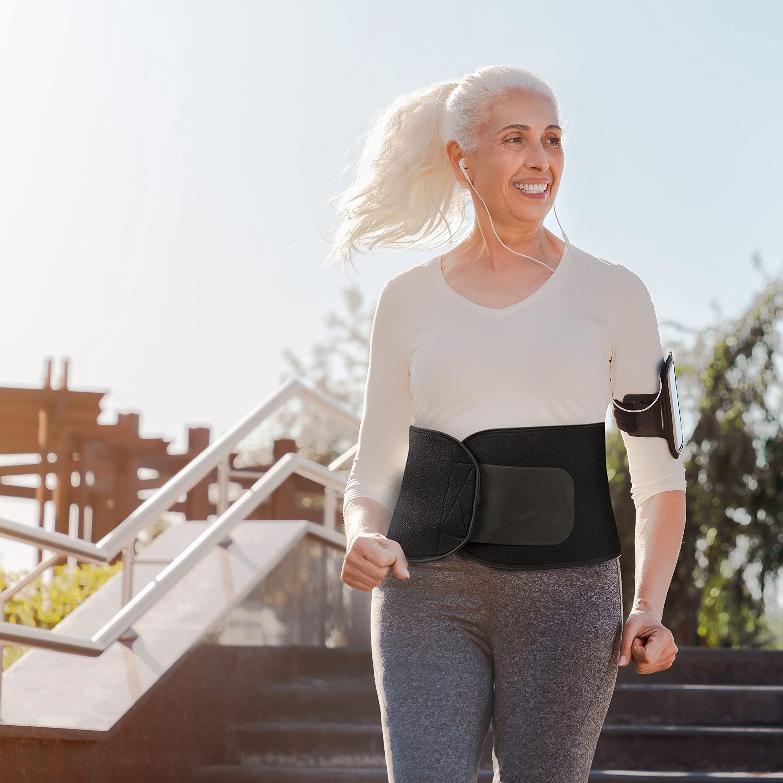 IdeaWorks Slim Away Heat - Weight Loss Waist Trainer Belt for Women & Men, Enhances Sweat Levels, Adjustable Neoprene Waist Trimmer - Perfect for Workout, Gym & Daily Wear