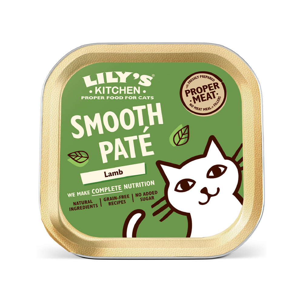 Premium Smooth Pate Lamb Wet Cat Food - Grain-Free, High-Protein Formula for Adult & Senior Cats - Perfect for Picky Eaters & Digestive Health - Ideal for Mealtime, Travel, or Special Occasions