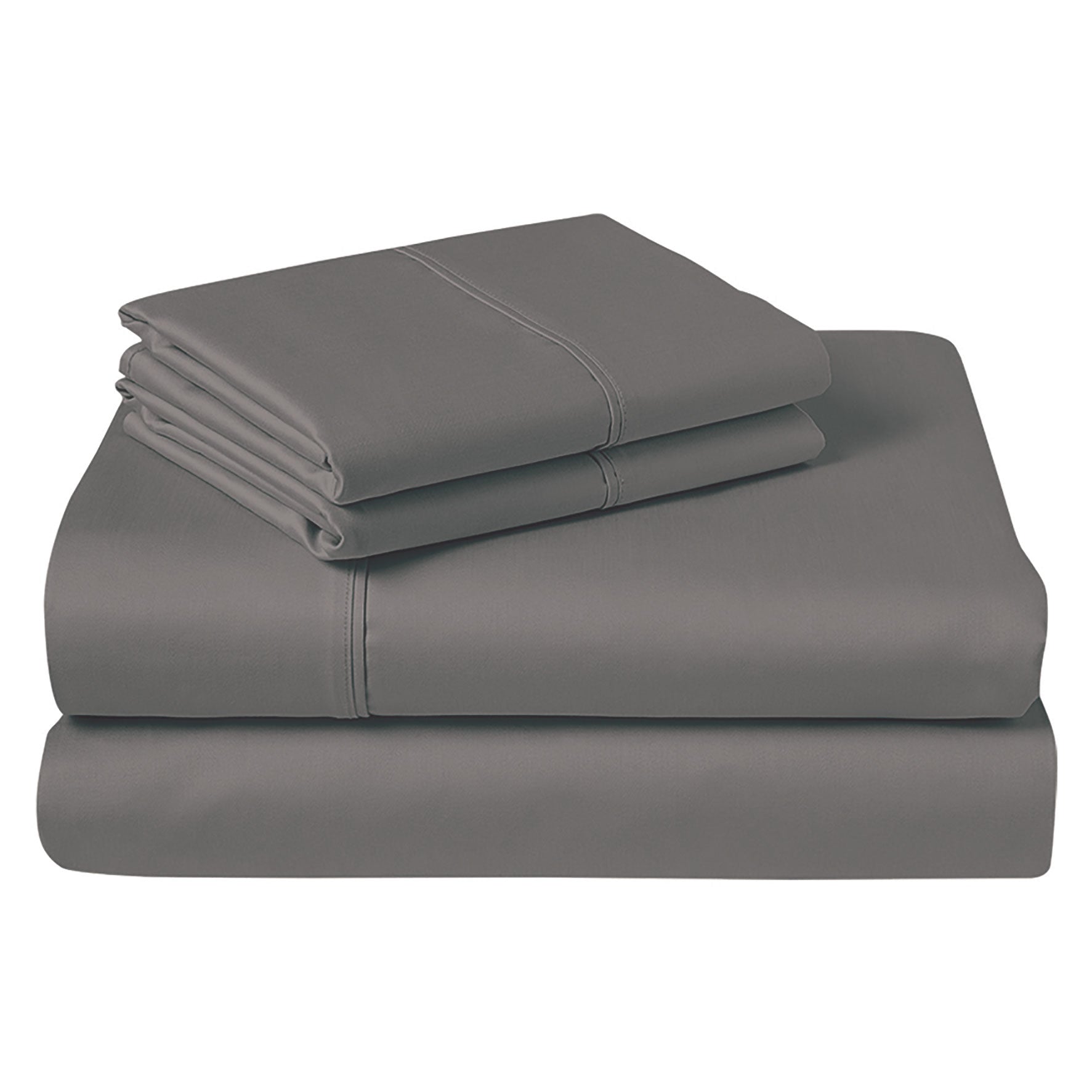 Premium 1000 Thread Count Cotton Sheet Set - Charcoal Gray | Jenny McLean Style De Vie | Ultra Soft & Breathable for a Comfortable Night's Sleep | Perfect for Master Bedroom, Guest Room, or Luxury Hotel