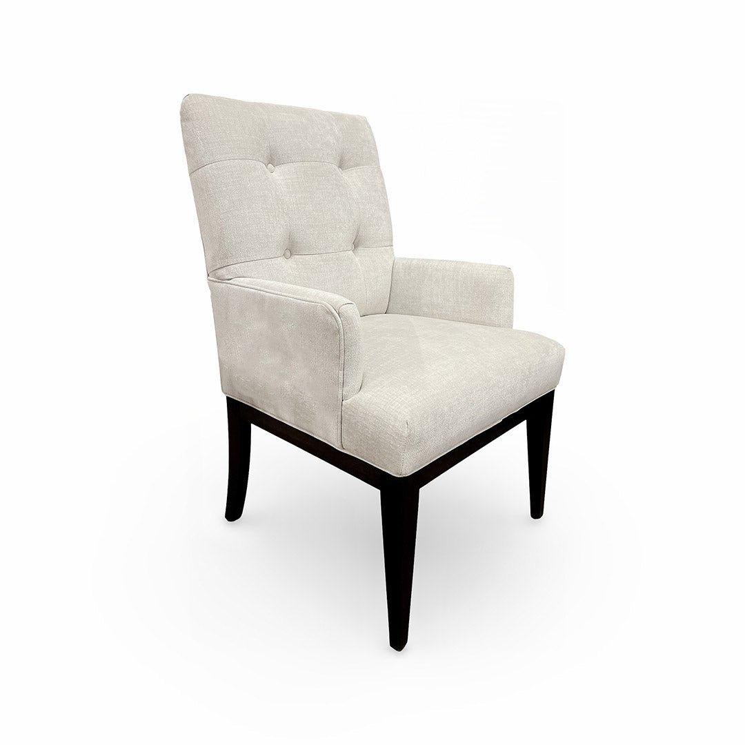 Luxury Upholstered Dining Chairs - Elegant Fabric Armchairs for Formal Dining Room, Kitchen, and Home Decor - Comfortable Seating for Dinner Parties & Family Gatherings