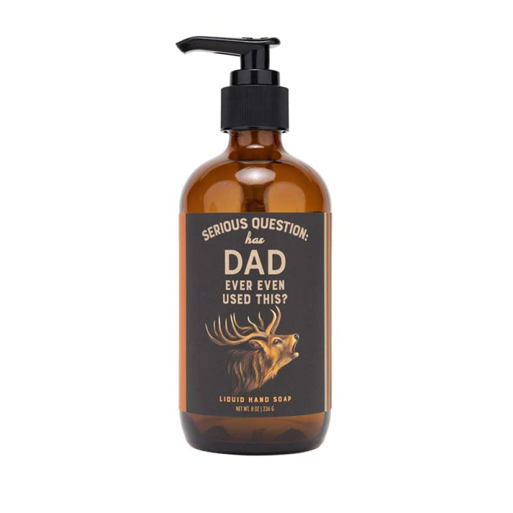 Whiskey River Scented Liquid Hand Soap for Men - Natural Moisturizing Formula with Woodsy Aroma - Perfect for Father's Day Gifts, Home Bathroom & Kitchen Use
