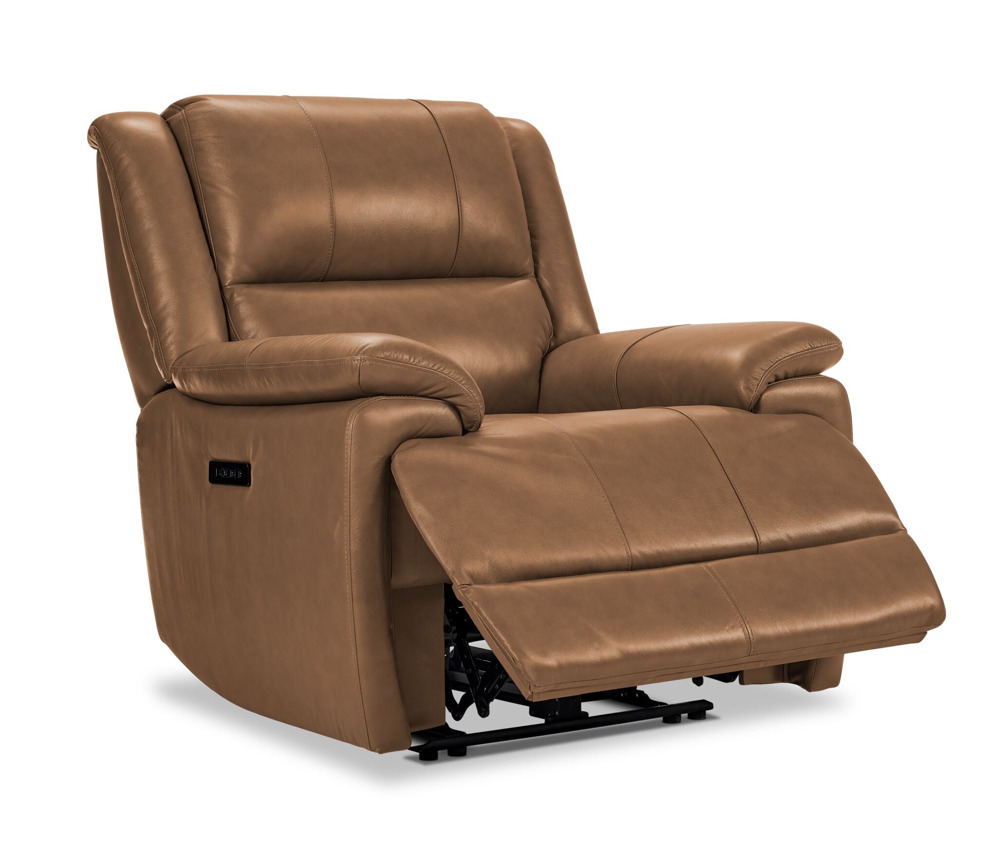 Allie Leather Dual Power Recliner Chair - Adjustable Comfort with USB Ports & Cup Holders - Perfect for Living Room, Home Theater & Office Relaxation