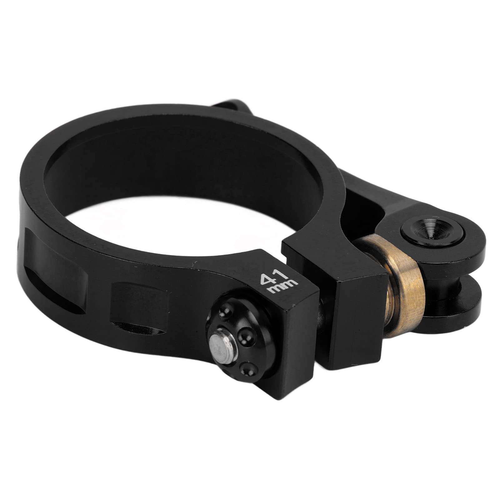 Dilwe 41mm Seat Post Clamp - CNC Aluminum Alloy Quick Release Bicycle Seatpost Collar for MTB Road Bike (Black) | Perfect for Mountain Biking, Cycling & Bike Maintenance