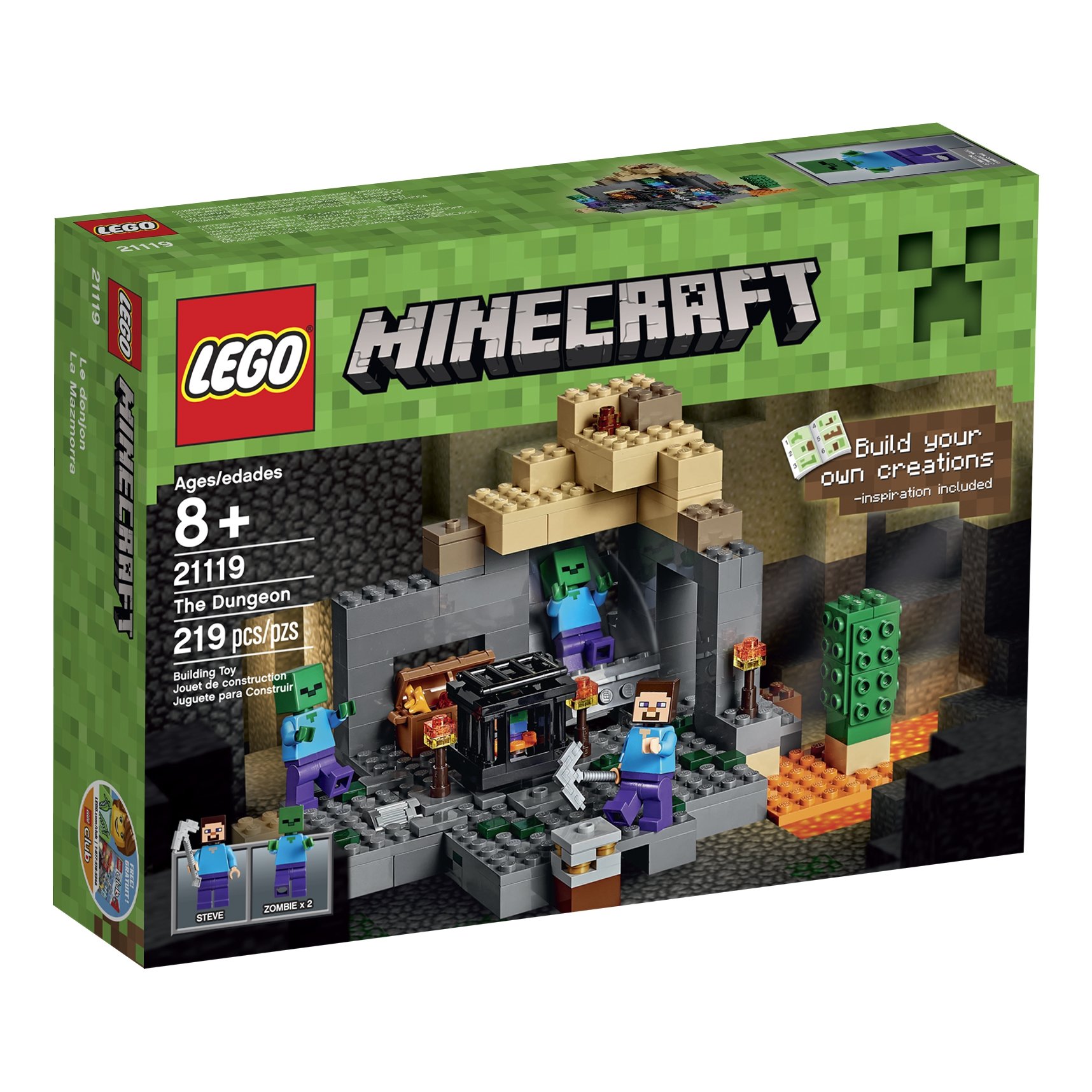 LEGO Minecraft The Dungeon 21119 Building Blocks Set - Creative Construction Toy for Kids Ages 8+ | Perfect for Birthday Gifts, STEM Learning & Family Game Night
