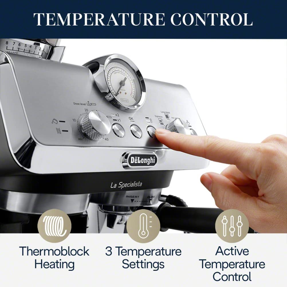 De'Longhi La Specialista Arte Espresso Machine - Premium Semi-Automatic Coffee Maker with Built-in Grinder for Barista-Quality Espresso at Home | Perfect for Coffee Enthusiasts & Entertaining Guests