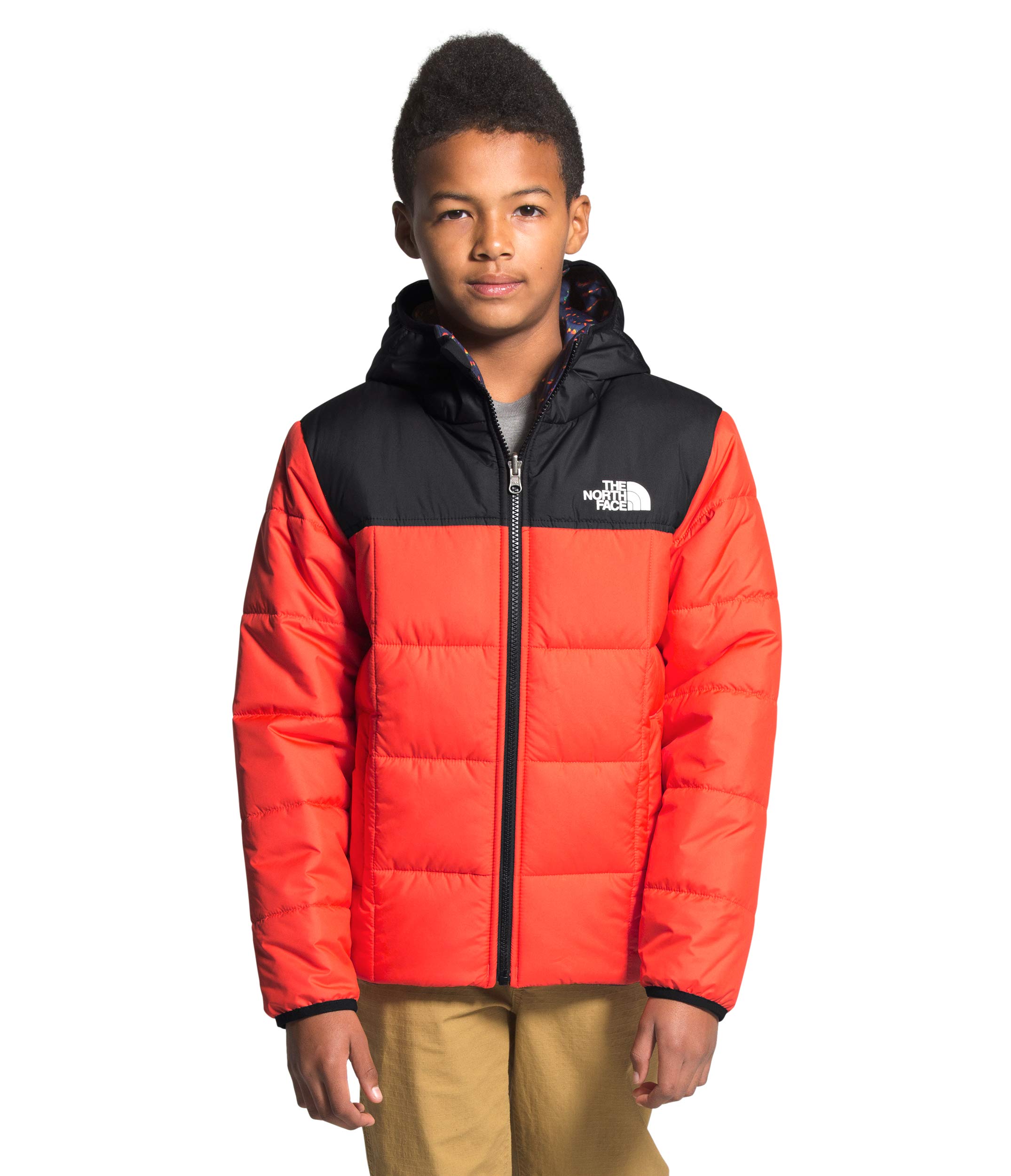 The North Face Reversible Perrito Jacket for Boys - Little Kids & Big Kids | Water-Resistant & Warm | Perfect for School, Outdoor Play & Winter Adventures