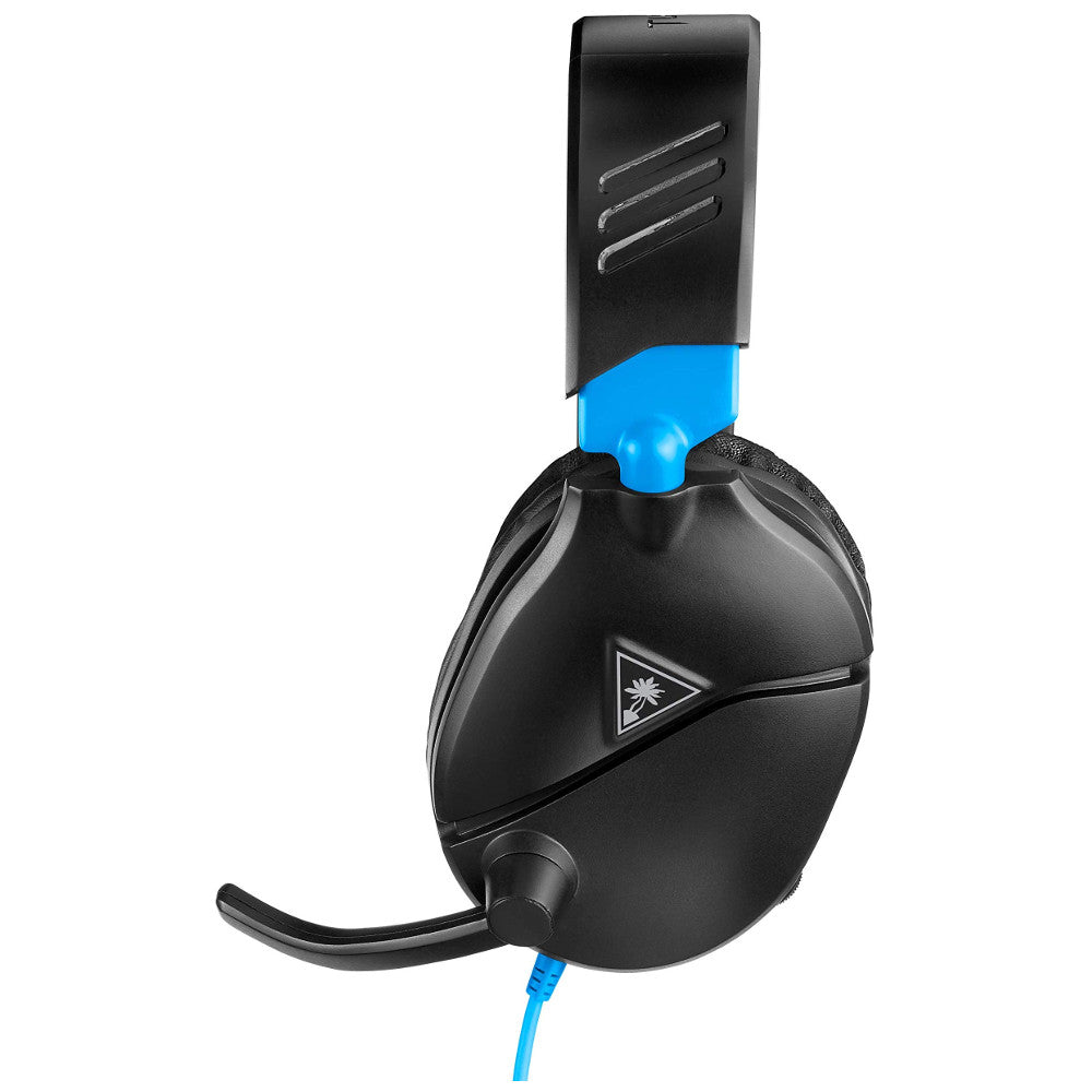 Turtle Beach Recon 70 Wired Gaming Headset - Lightweight & Comfortable with 40mm Speakers - Compatible with PS5, PS4, Xbox One, Series X, Nintendo Switch & PC (Black/Blue) - Perfect for Competitive Gaming & Long Sessions