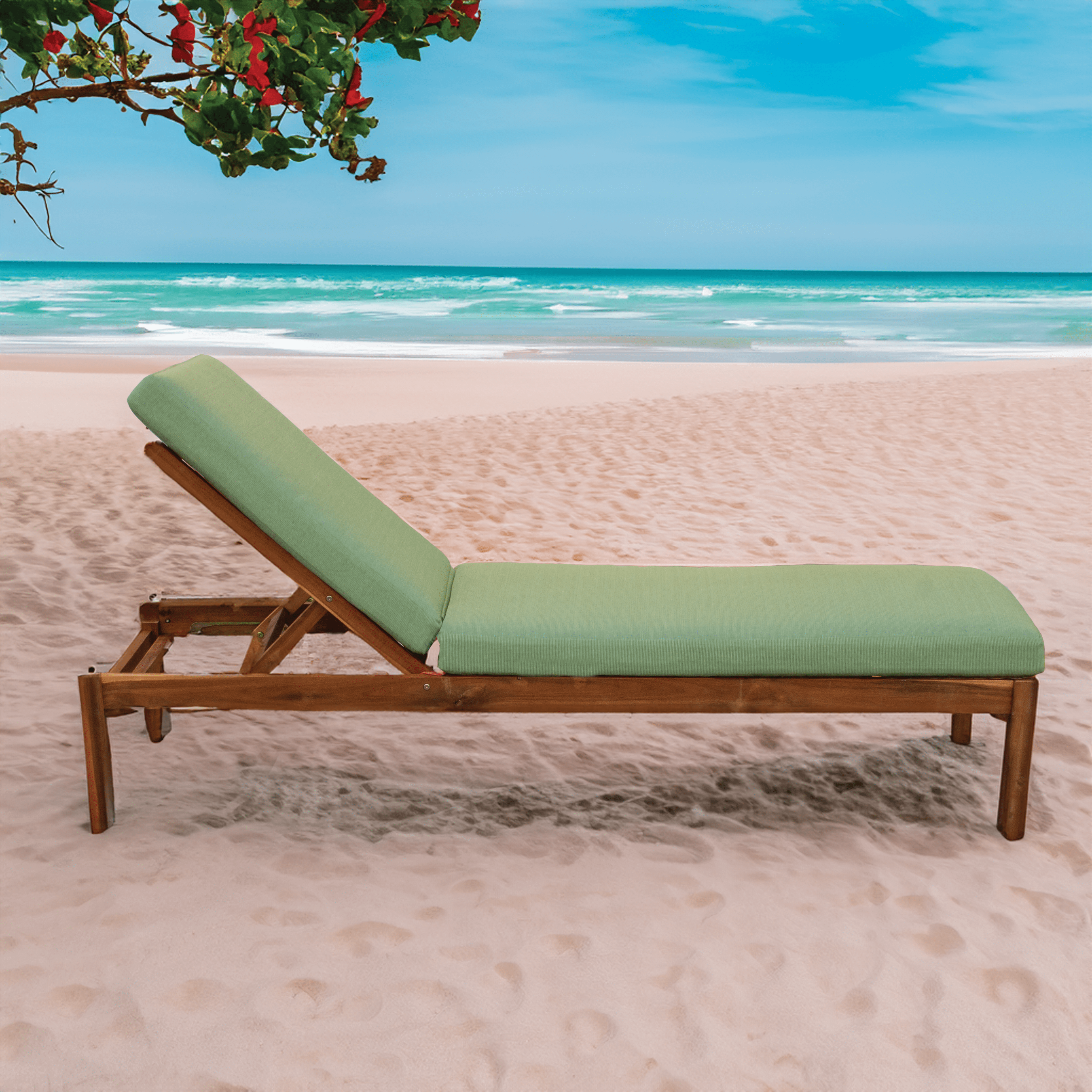 Tommy Bahama Outdoor Chaise Lounge Cushion - Waterproof & UV Resistant Patio Furniture Cushion for Poolside, Beach, and Backyard Relaxation