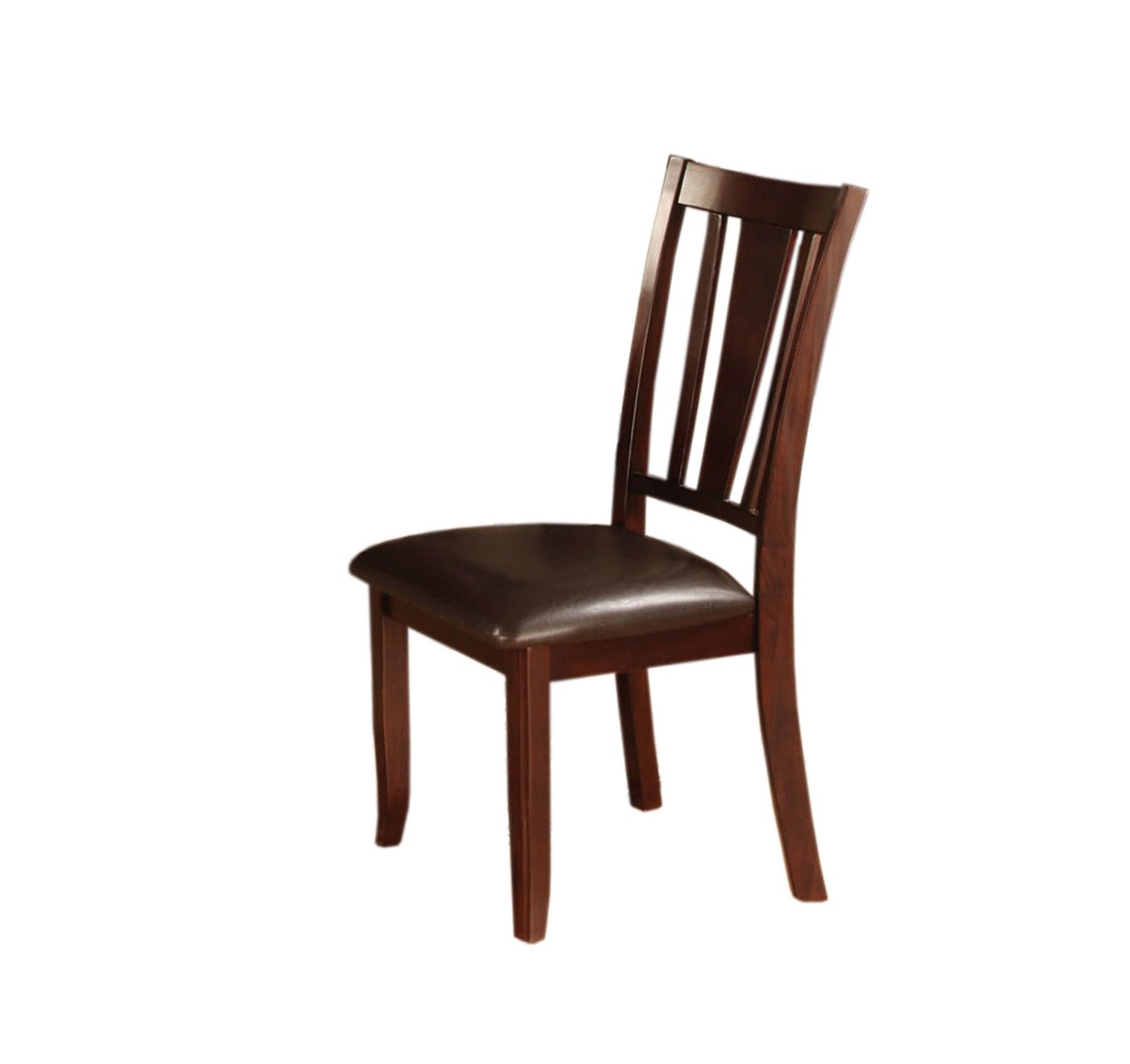 Furniture of America Anlow Dining Chairs Set of 2 - Espresso Brown Wooden Chairs for Kitchen, Dining Room & Breakfast Nook - Comfortable Modern Seating for Home & Restaurant Use