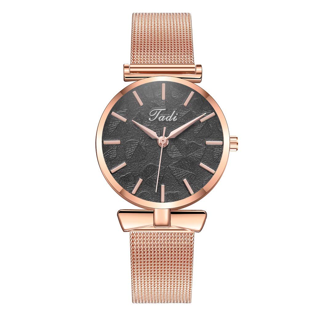 Stylish Minimalist Women's Watch - Stainless Steel Mesh Band, Quartz Movement, Sleek TADI Design | Perfect for Office, Casual Wear & Gift Giving
