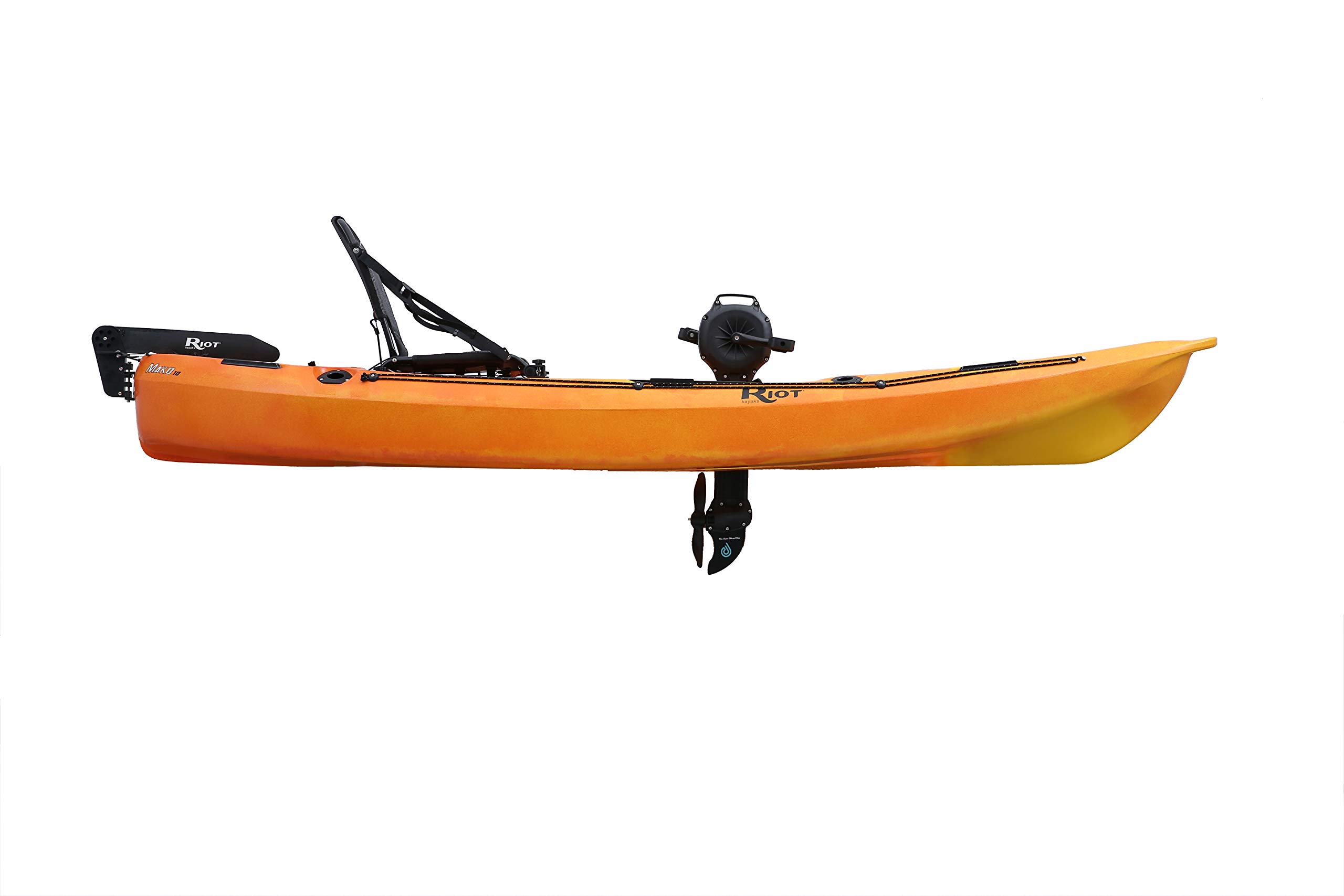 Riot Mako 10 Fishing Kayak with Impulse Pedal Drive System - Stable Sit-On-Top Kayak for Anglers | Perfect for Lakes, Rivers & Coastal Waters