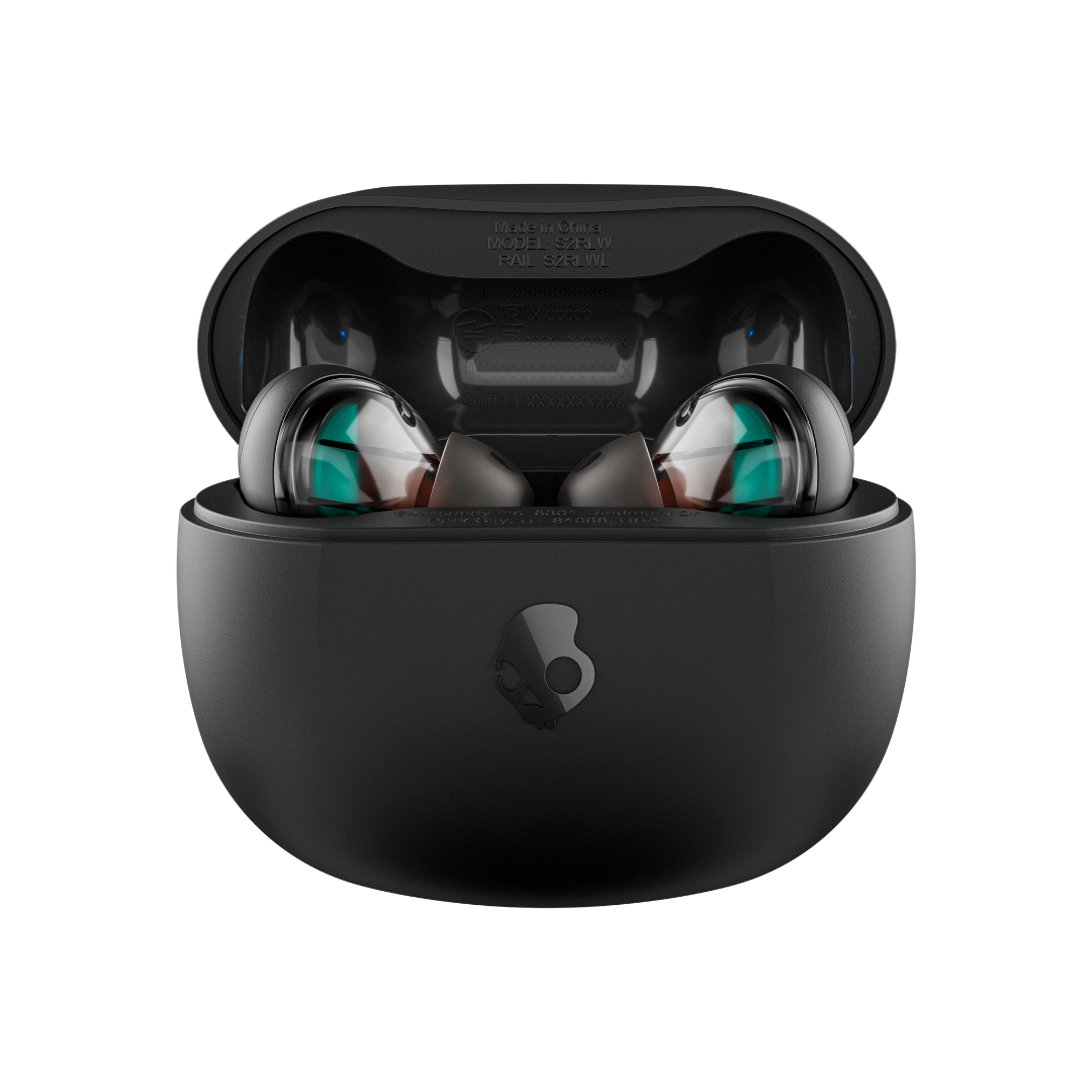 Premium Rail True Wireless Earbuds - Bluetooth 5.0, 24H Playtime, Noise Cancelling, IPX5 Waterproof - Perfect for Gym, Running, Travel & Work