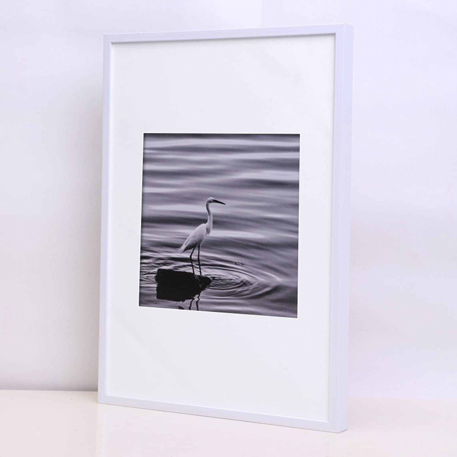 MEYYY Aluminum Metal Poster Photo Frame - 26.5x38cm White Wall Mount Certificate Display Frame for Diplomas, Awards & Artwork - Perfect for Home, Office & Gallery Decor