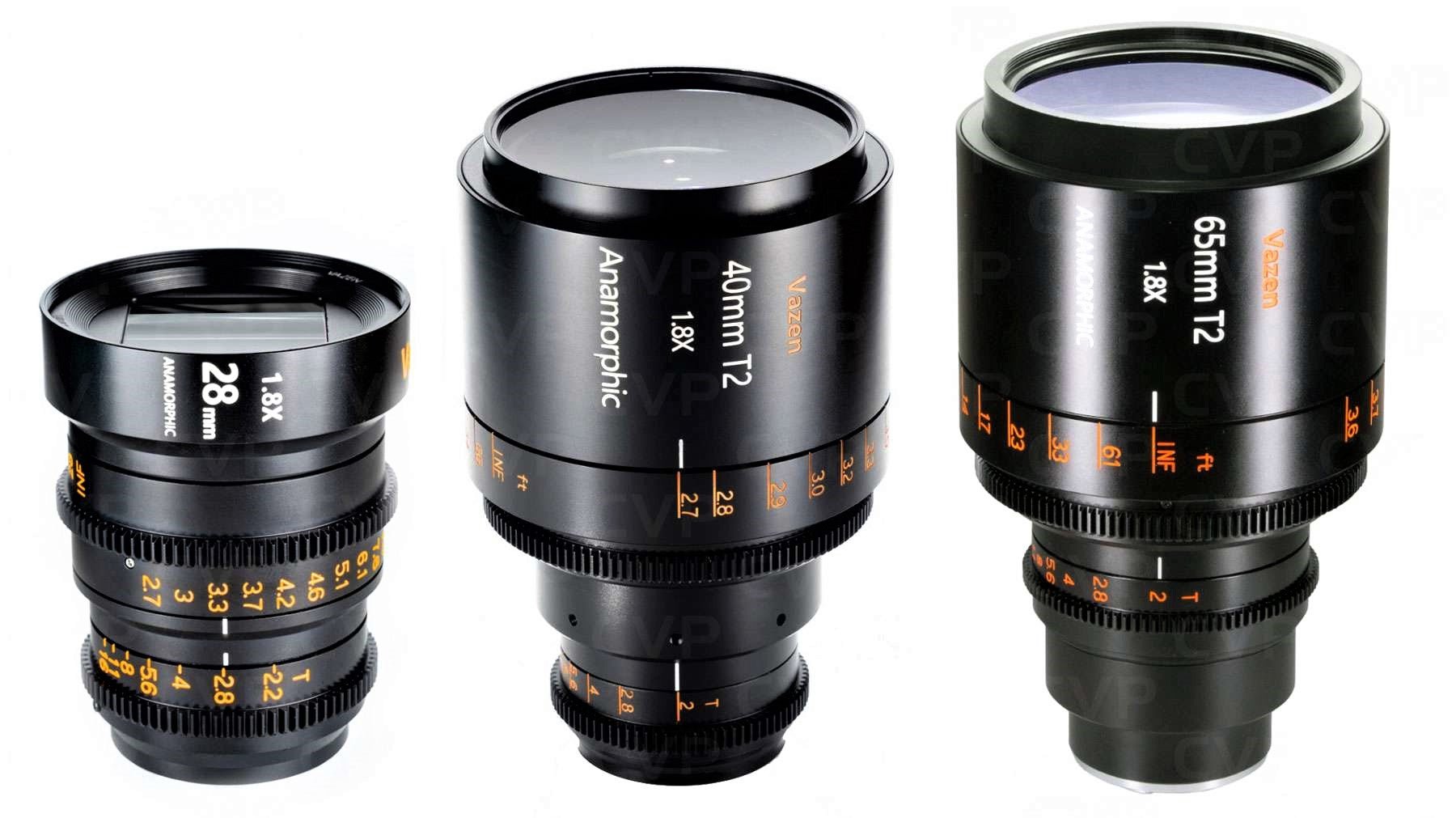 Vazen 28mm, 40mm, 65mm RF Mount Cine Lens Bundle with Protective Hard Case (Blue) - Perfect for Canon RF Mirrorless Cameras, Filmmaking, and Professional Videography