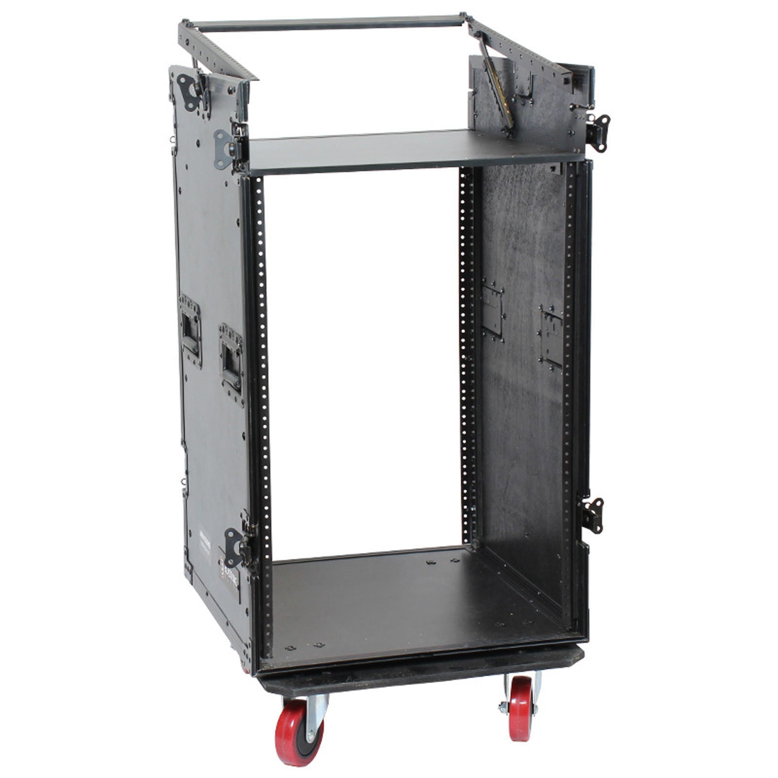 Blastking ARW16UME 16U Vertical Rack with 10U Slant Top Combo - Professional Audio Equipment Rack for Studio, DJ, and Live Sound Setup