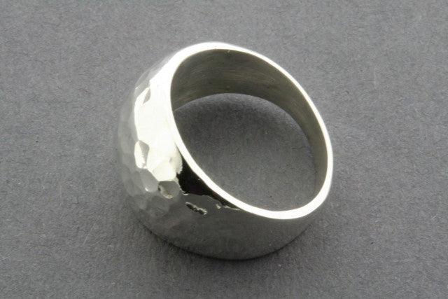 Vintage Battered Signet Ring - Sterling Silver Men's Jewelry for Everyday Wear & Gifting