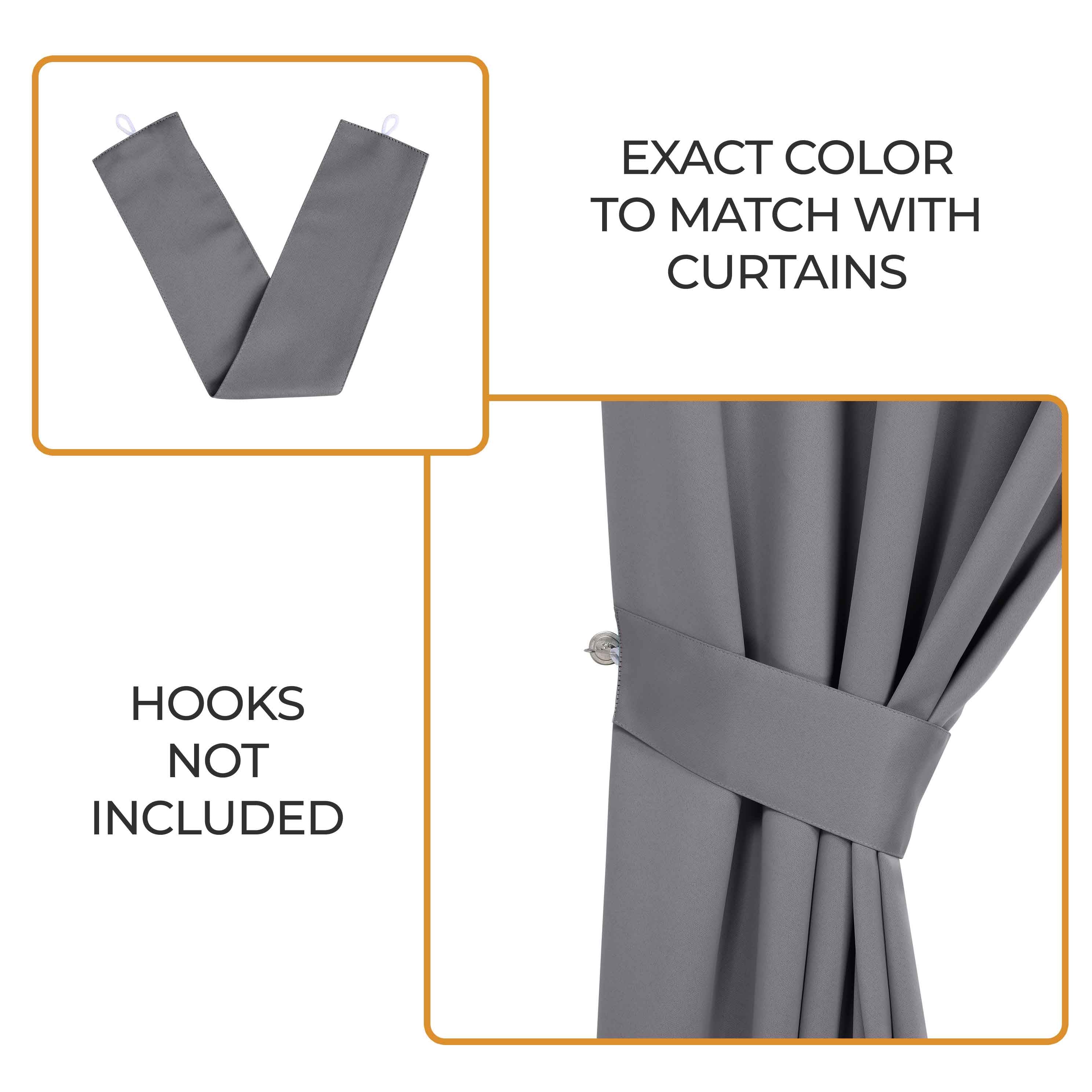 Machine Washable Blackout Curtains for Bedroom - Solid Room Darkening Window Drapes (Set of 2 Panels) - Perfect for Home Theater, Nursery & Light Sleepers
