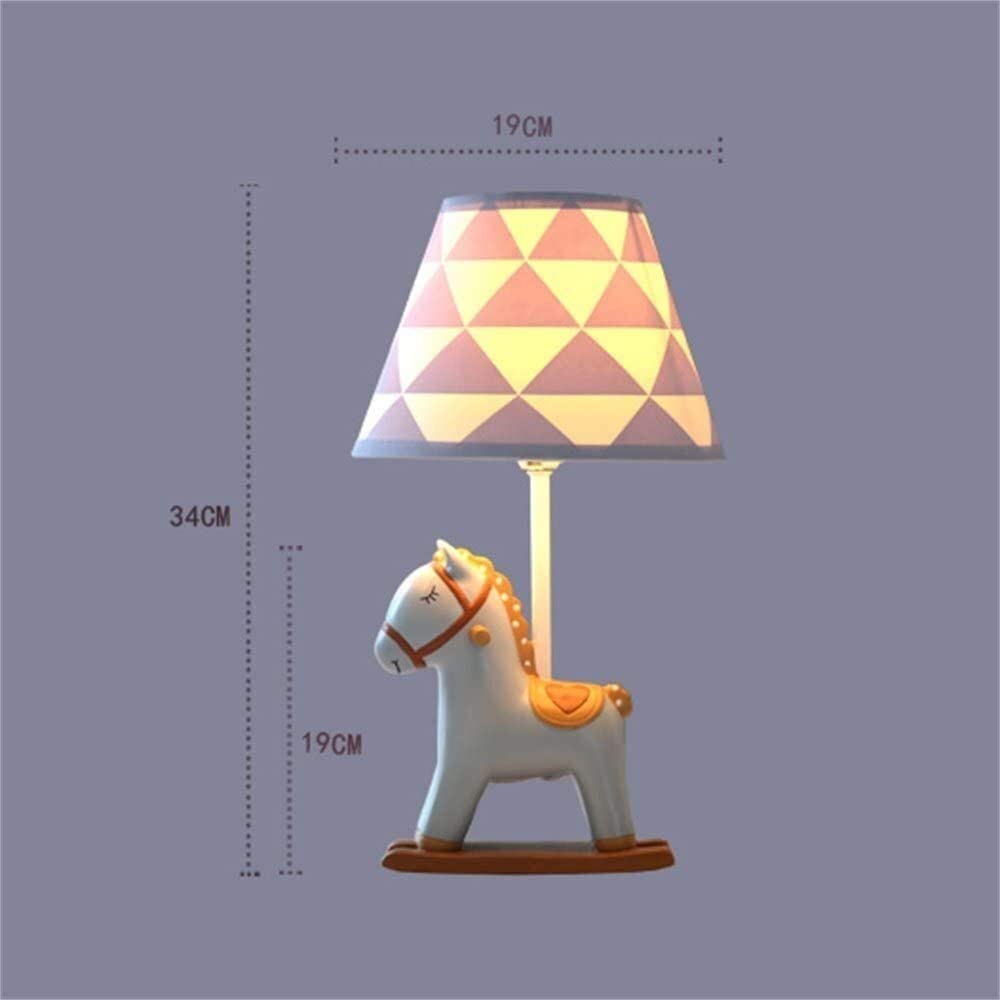 Adorable Cartoon Pony LED Desk Lamp - Adjustable Warm Light for Nursery, Bedroom & Study - Perfect Birthday Gift for Kids & Girls - Ideal for Reading, Homework & Nightlight Use