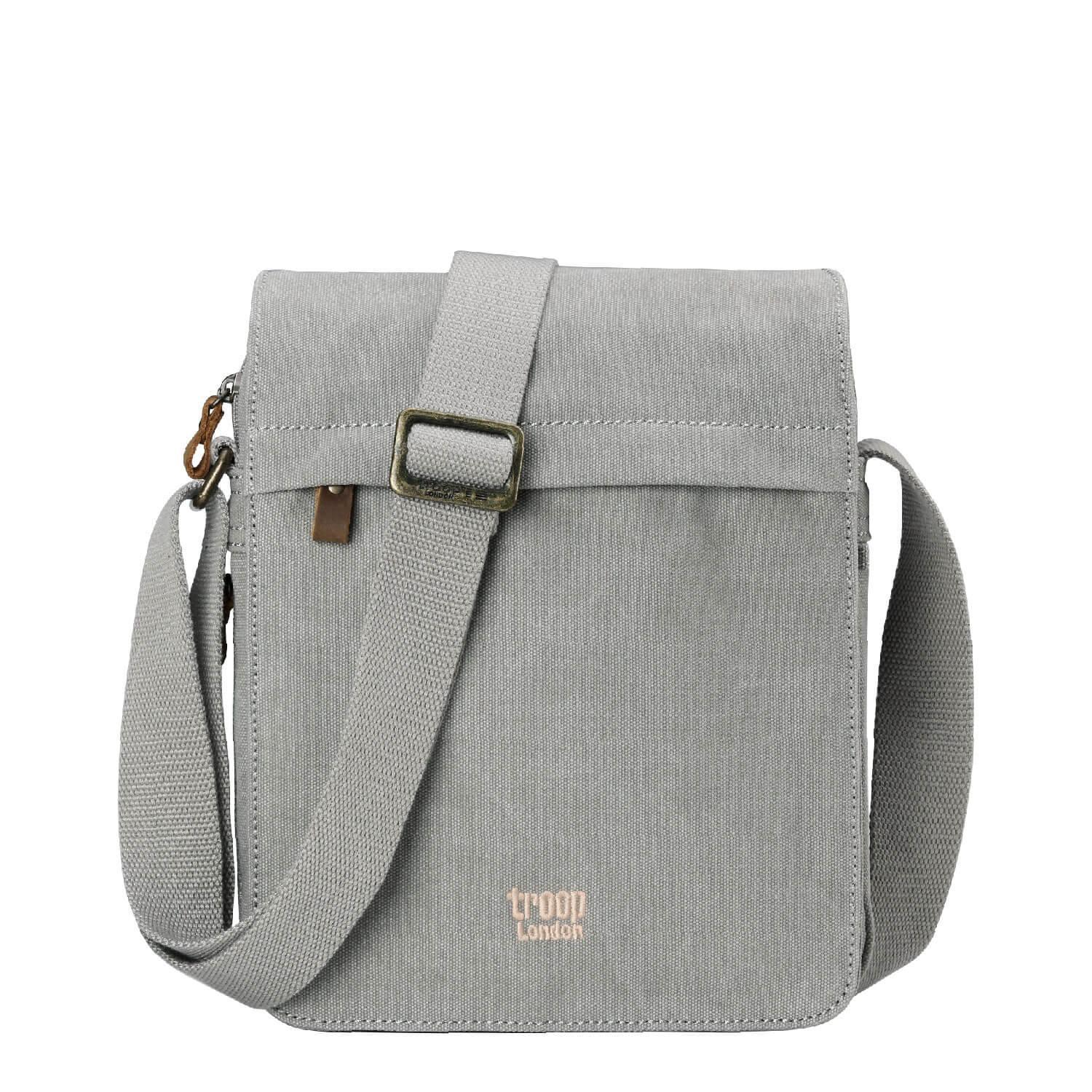 Troop London Classic Canvas Crossbody Bag for Men & Women - Stylish & Durable Messenger Bag for Travel, Work & Everyday Use