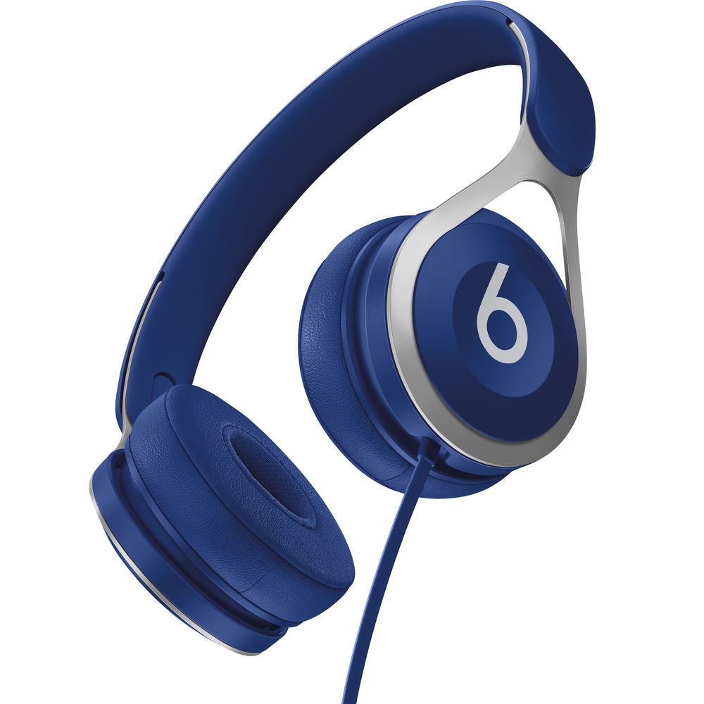 Beats by Dr. Dre Beats EP On-Ear Wired Headphones with Built-in Mic - Blue | Lightweight Comfort for Music, Gaming & Travel