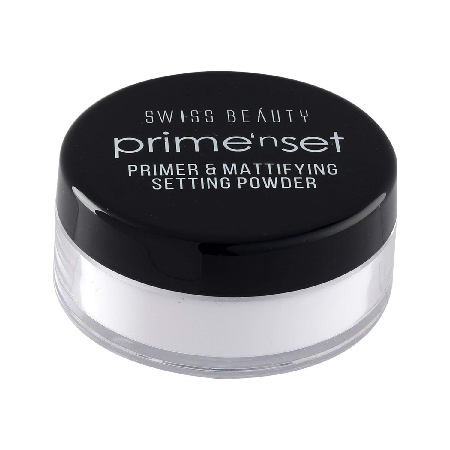 Swiss Beauty Primer Mattifying Setting Powder with SPF 15 | Translucent Face Powder for Oily Skin & Makeup Setting | Shade-01, 10G | Perfect for Daily Wear, Photo Shoots & Long-Lasting Makeup