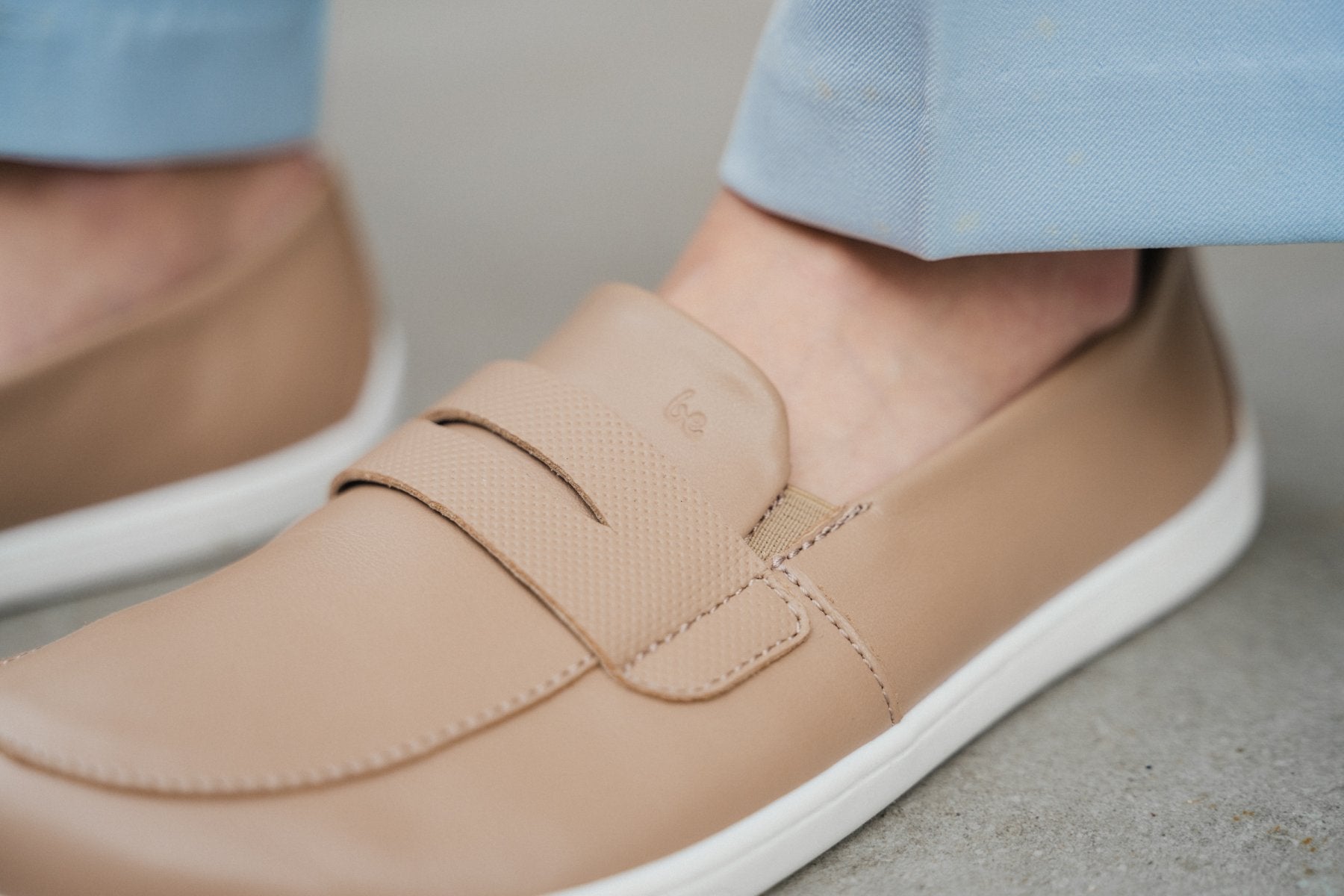 Barefoot Moccasins for Men & Women - Be Lenka Buena Latte Brown Comfortable Minimalist Shoes | Perfect for Yoga, Walking & Indoor Activities