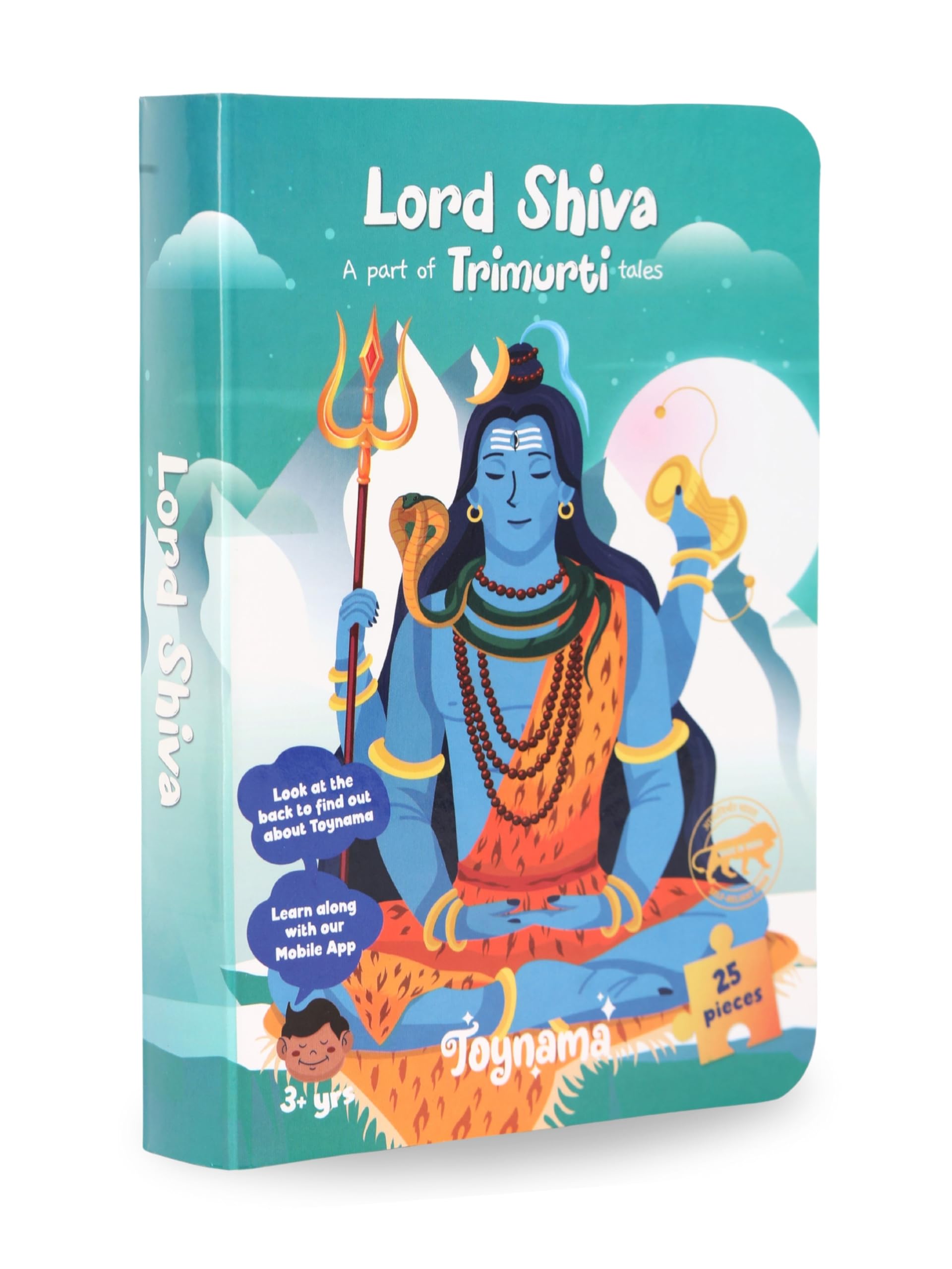 Toynama Educational Jigsaw Puzzles for Kids Ages 2+ - Trimurti Tales Omnibus Set (25, 49 & 100 Pieces) | Cultural Learning Toys with Interactive App | Perfect for Preschool Learning & Family Game Night