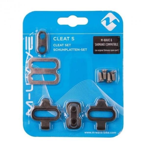 Shimano SPD Compatible Bike Cleats for Road & Mountain Cycling - M WAVE High-Performance Pedal Cleats for Indoor Training & Outdoor Rides