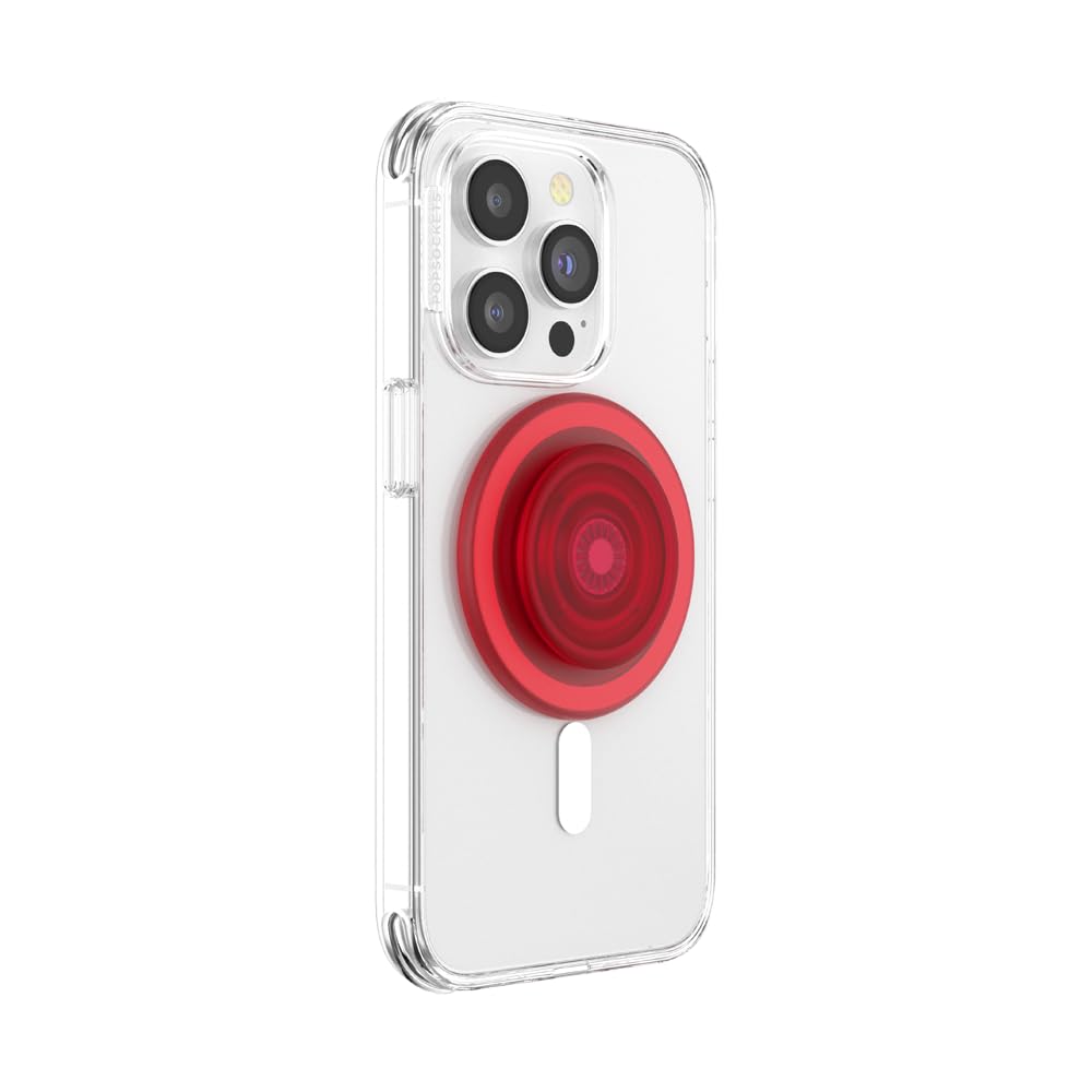 PopSockets MagSafe-Compatible Phone Grip & Holder - Wireless Charging Support, Into the Woods Blanchette Red - Perfect for iPhone 13/14/15, Daily Commute & Hands-Free Use