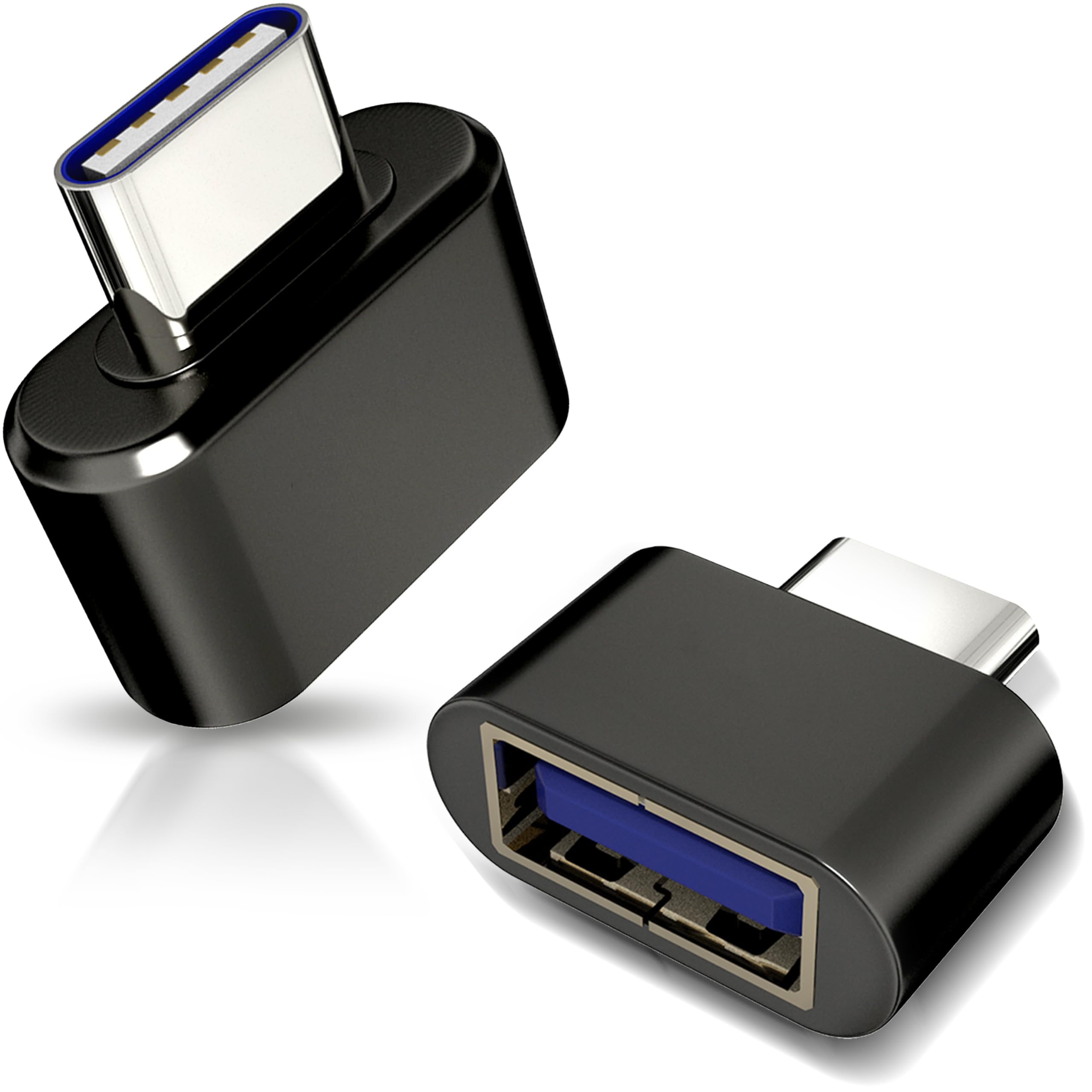 USB C to USB 3.0 Adapter (2 Pack) - Type C Male to USB Female Converter for MacBook Pro/Air, Dell XPS, Thunderbolt 3 Devices - Perfect for Data Transfer & Charging Phones/Laptops on the Go
