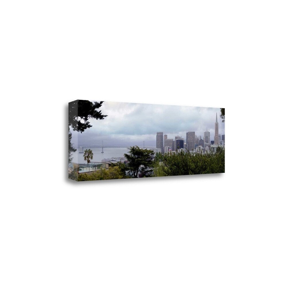 Bay Bridge Panoramic Art Print by Alan Blaustein - Premium Giclee on Gallery Wrapped Canvas - Perfect for Living Room, Office & Home Decor