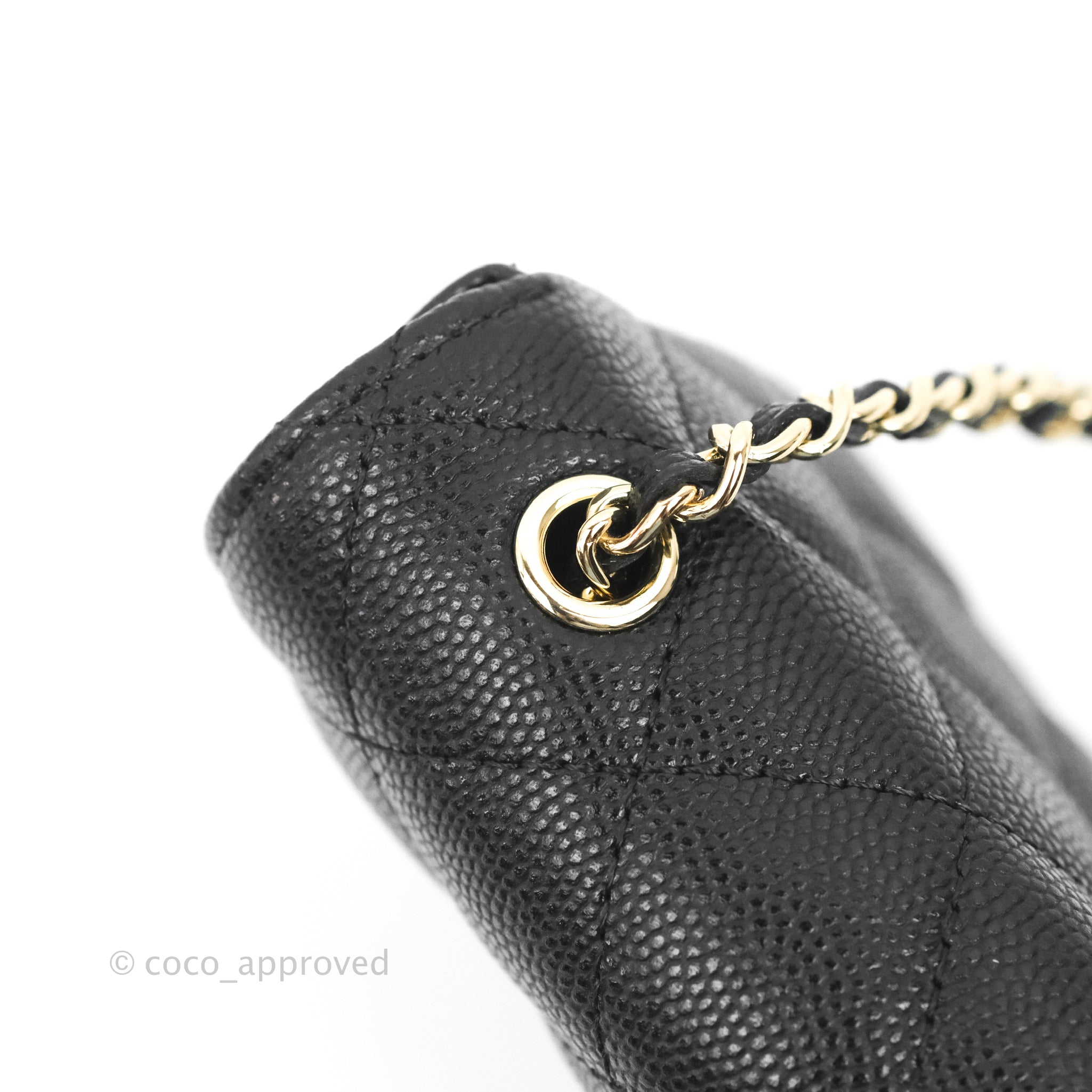 Chanel Classic Flap Belt Bag in Black Caviar Leather with Gold Hardware - Elegant Crossbody for Women, Perfect for Parties & Daily Wear