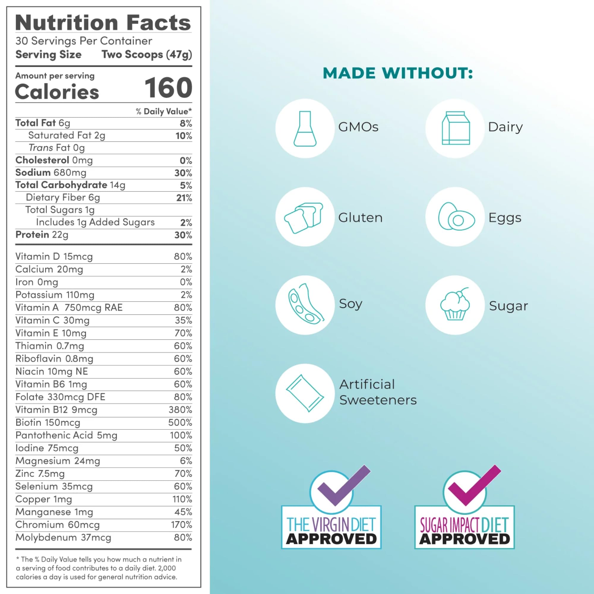 JJ Virgin Chocolate Plant-Based All-in-One Protein Shake - 22g Pea Protein, Chia & Chlorella with Vitamins, Minerals & Greens | 30 Servings | Vegan Meal Replacement for Weight Loss & Energy Boost | Perfect for Post-Workout Recovery & Busy Lifestyles
