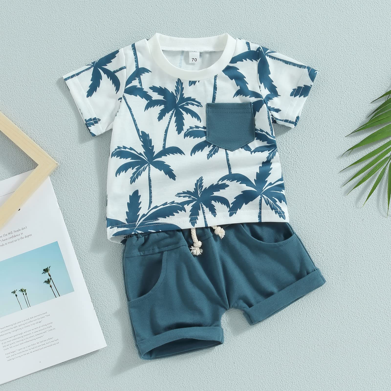 Adorable Toddler Baby Boy Summer Outfit Set - Short Sleeve T-Shirt & Shorts | Cute Infant Clothes for Playtime, Beach & Outdoor Activities