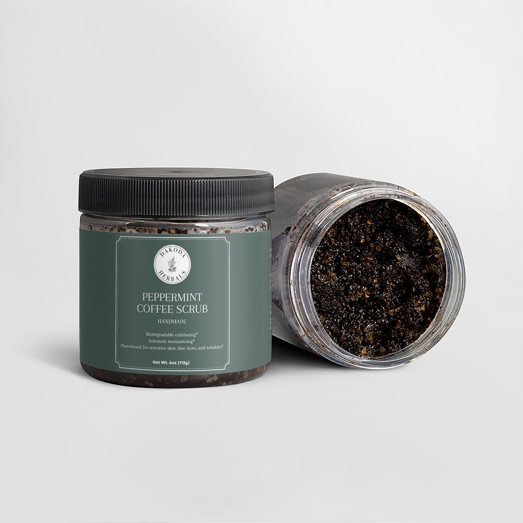 Peppermint Coffee Scrub - Exfoliating Body Scrub with Natural Ingredients for Smooth Skin | Perfect for Spa Day & Self-Care Routine