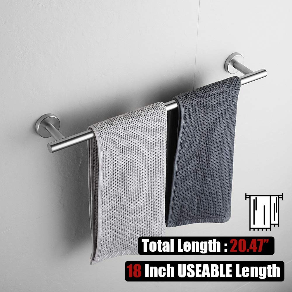 Stainless Steel Towel Ring Holder - 7 Inch Brushed Nickel Wall Mounted Bathroom Accessory (TR160-BN) - Perfect for Bathrooms, Kitchens, and Powder Rooms