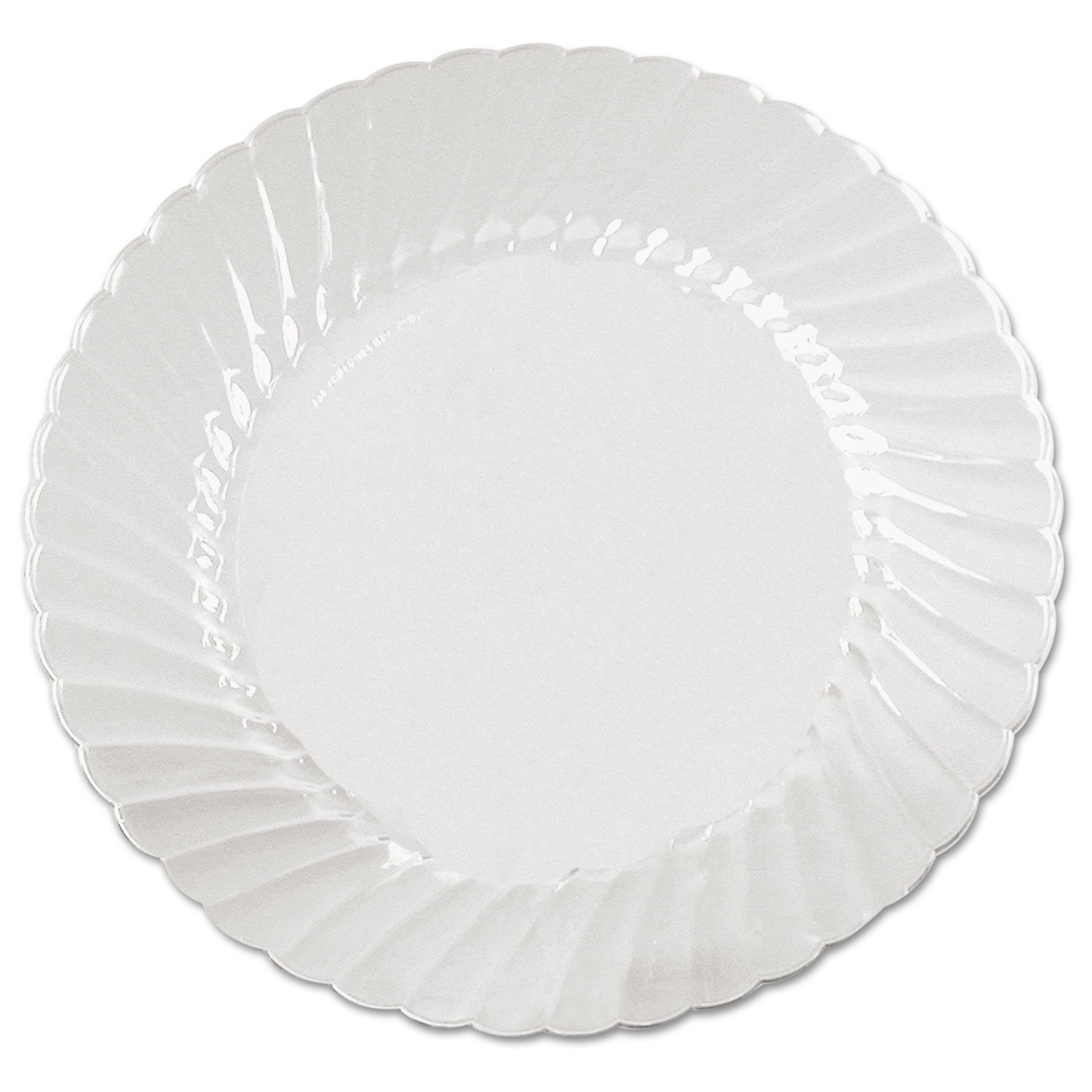 WNA Classicware Clear Plastic Plates 9 Inch - 18 Plates per Bag, 10 Bags per Carton - Perfect for Parties, Picnics, and Catering Events
