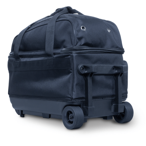 Brunswick Zone Double Roller Black Bowling Bag - Durable 2-Ball Carrier for League & Practice - Perfect for Bowling Enthusiasts & Tournament Players