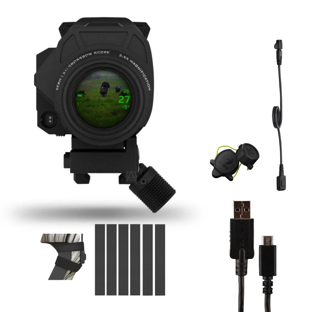 Garmin Xero X1i 3.5x Crossbow Scope Kit with Rangefinder & Auto-Ranging - Perfect for Hunting, Target Practice & Outdoor Adventures