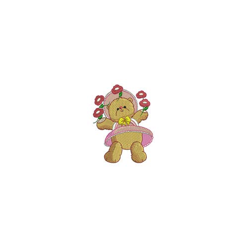 Threadart Machine Embroidery Design Bundles - Spring Time Bears Collection (1) - USB Stick Ready for Brother, Singer & Janome Machines - Perfect for DIY Baby Clothes, Quilting & Home Decor Projects