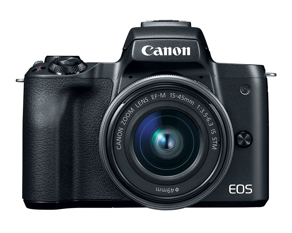 Canon EOS M50 Mirrorless Digital Camera with 15-45mm Lens - 24.1MP APS-C Sensor, 4K Video, Dual Pixel AF, Wi-Fi & Bluetooth (Black) - Perfect for Vlogging, Travel Photography & Content Creation