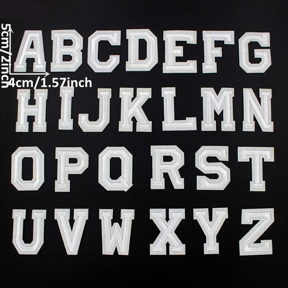 26pcs A-Z Alphabet Iron On Patches - Animal Shaped DIY Sew On Letters Appliques for Jeans, Jackets & Backpacks | Fun Style 6 for Kids Crafts & Fashion Upcycling