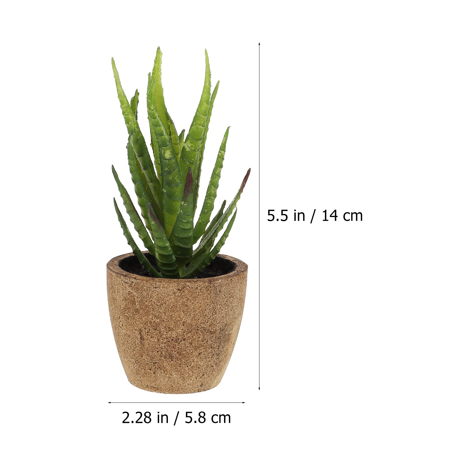 4pcs Realistic Artificial Succulent Bonsai Plants - Fake Plastic Desktop Decor for Home Office Desk, Zen Garden, Wedding Centerpiece & Shelf Decoration