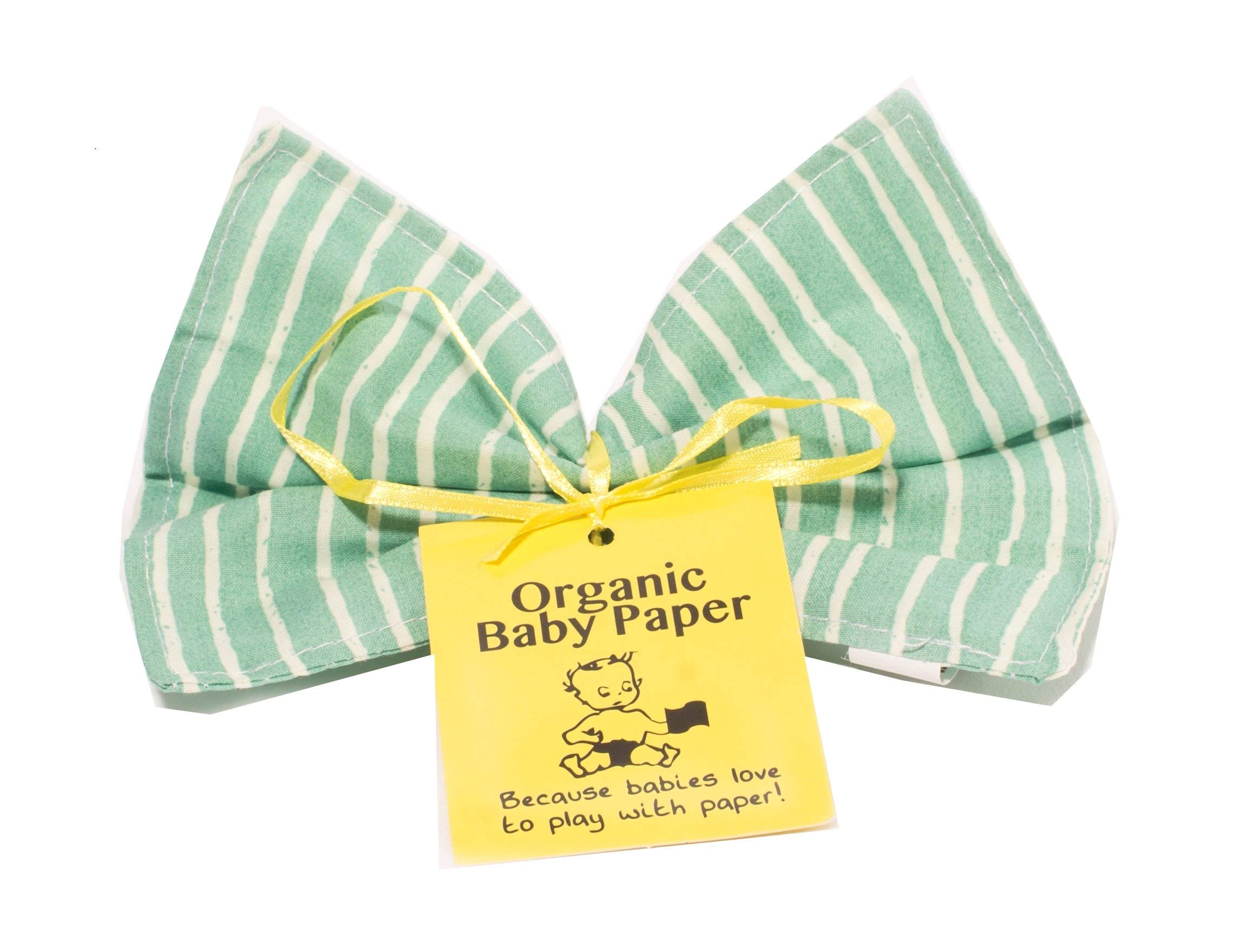 Organic Crinkly Baby Toy - Soft & Safe Sensory Toy for Infants & Toddlers | Eco-Friendly Striped Yarn Design | Perfect for Tummy Time, Teething & Early Learning Development