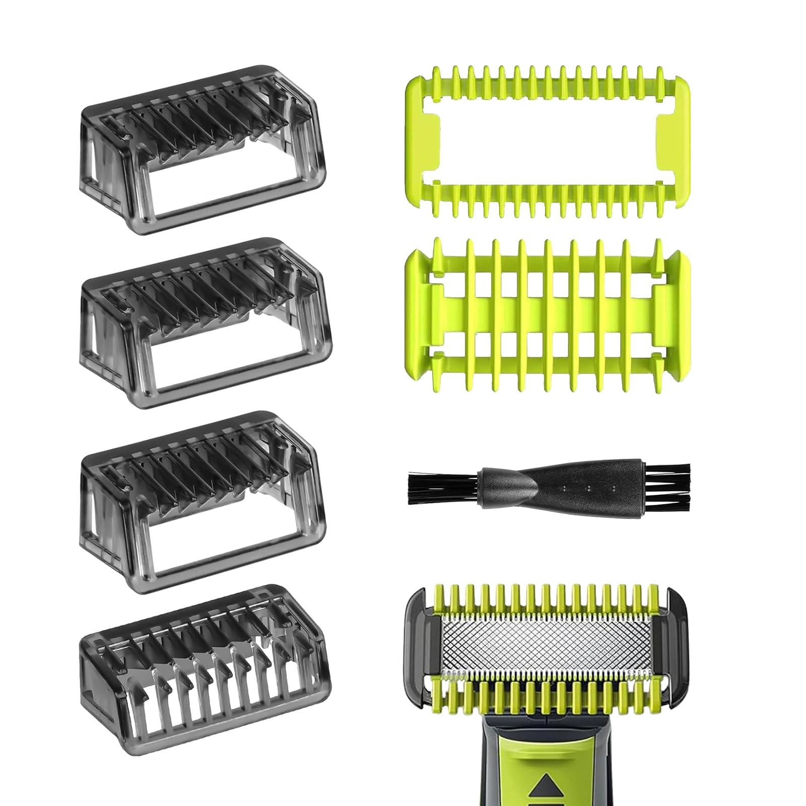 1/2/3/5mm Replacement Guide Combs for Philips OneBlade QP210/50 220 2523 2520 - Precision Trimming Attachments for Facial Hair, Beard & Body Grooming - Perfect for Home & Travel Use
