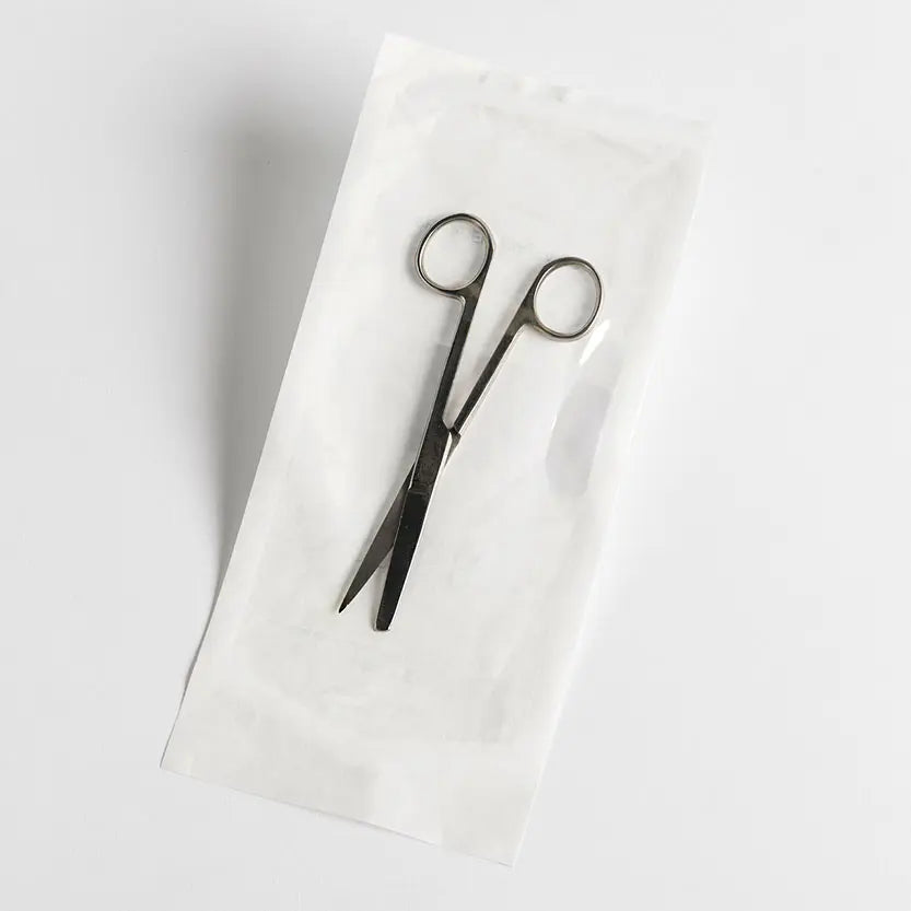 STERIL PEEL Sterile Surgical Scissors 4.5 Inch - Premium Stainless Steel Medical Scissors for First Aid, Wound Care & Clinical Use
