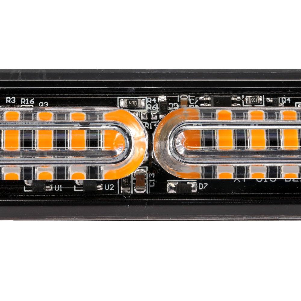 12 LED Emergency Surface Mount Grill Strobe Light for Trucks, Vehicles, ATV, RV, Cars & Van - 4 Pack Set - Durable Warning Light for Road Safety & Emergency Situations